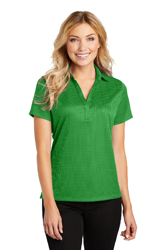 Women’s long tunic tops for relaxed fit -Port Authority Womens Performance Moisture Wicking Short Sleeve Polo Shirt - Vine Green