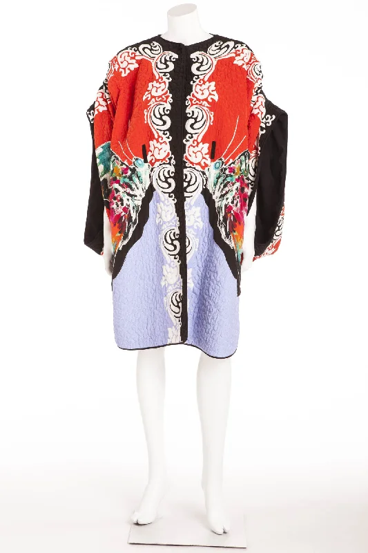 Women’s stylish fall jackets for layering in autumn -Etro  - Unique Multi Color Kimono Open Sleeve Coat New with Tags