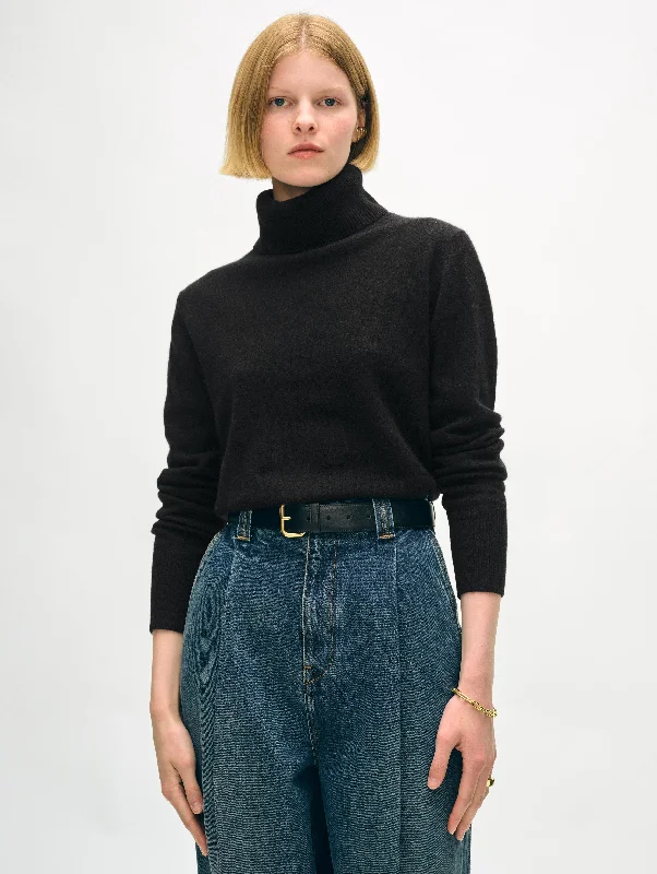 Women’s sweater tops for cozy fall looks -Cashmere Turtleneck