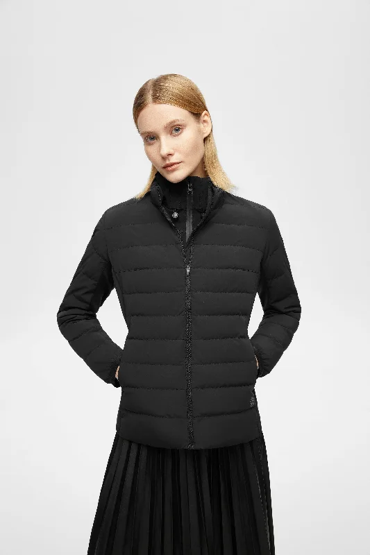 Women’s belted jackets for defined waistline -Goose Down Premium Ultra Light Stretch Jacket