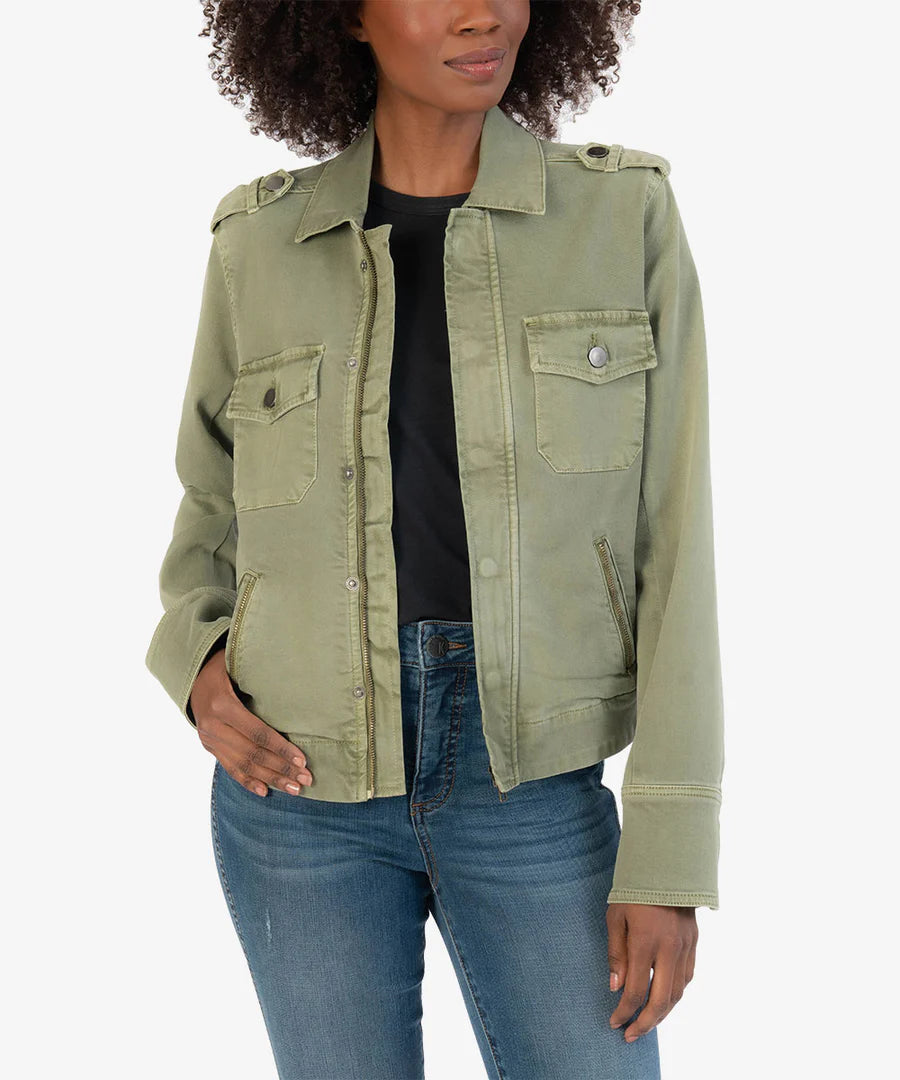 Women’s pea coats for nautical-inspired fashion -Amanda Utility Jacket