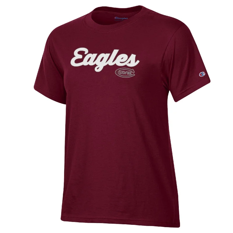 Women’s spaghetti strap tops for warm days -Champion Women's Core Short Sleeve Tee - Maroon