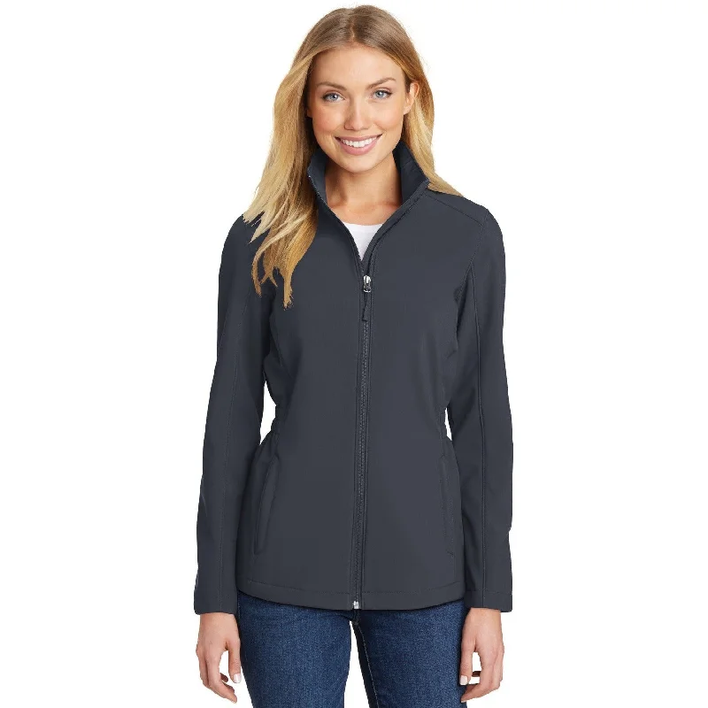 Women’s long coats for full coverage -CLOSEOUT - Port Authority Ladies Cinch-Waist Soft Shell Jacket