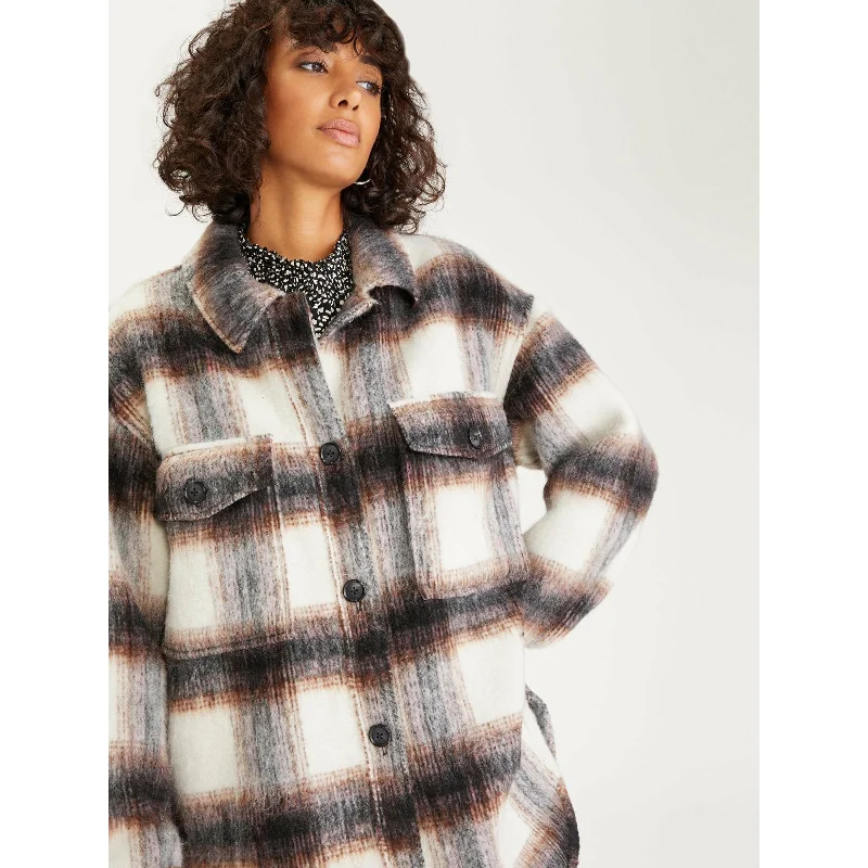 Women’s cargo jackets for utilitarian style -Town Jacket Folsom Plaid