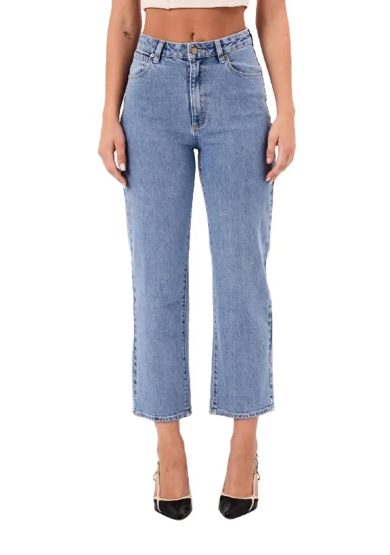 Women’s textured pants for added detail -Venice Straight Jean In Ema