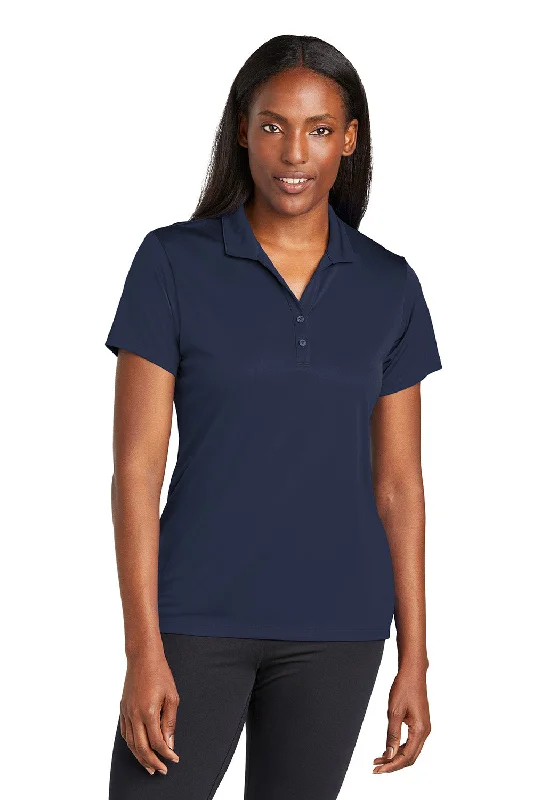 Women’s hooded crop tops for casual style -Sport-Tek Womens Moisture Wicking Re-Compete Short Sleeve Polo Shirt - True Navy Blue - New