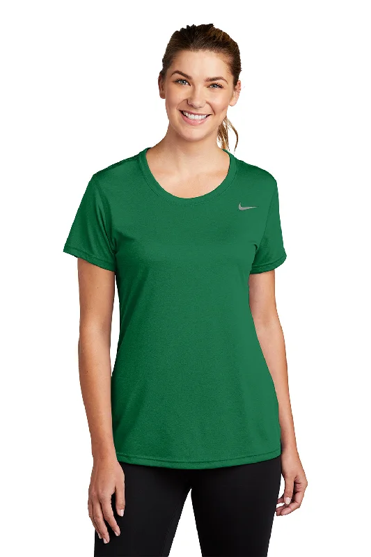 Women’s graphic tees for casual style -Nike Womens Team rLegend Dri-Fit Moisture Wicking Short Sleeve Crewneck T-Shirt - Gorge Green