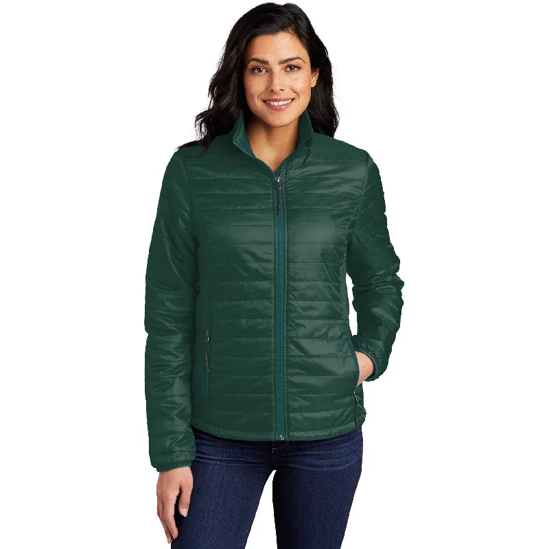 Women’s reversible jackets for versatile styling -CLOSEOUT - Port Authority Ladies Packable Puffy Jacket