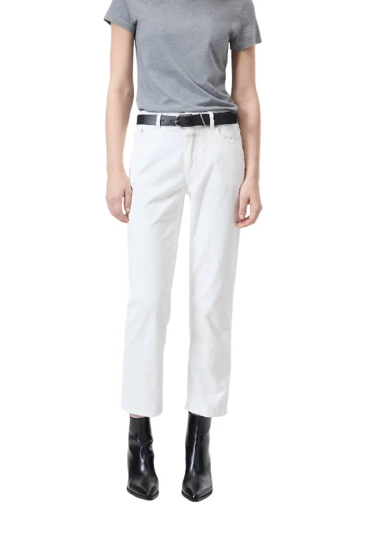 Women’s wide-leg trousers for professional look -Milo Jeans In White