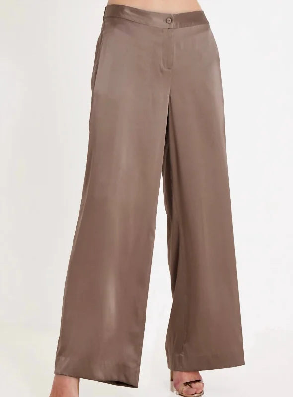 Women’s paperbag trousers for stylish fit -Women's Piazza Pants In Chino