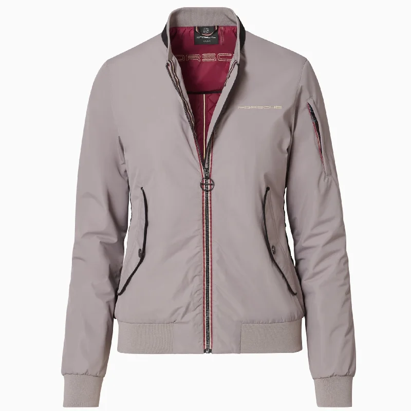 Women’s short leather jackets for a sleek fit -Porsche Women's Jacket - Heritage Collection