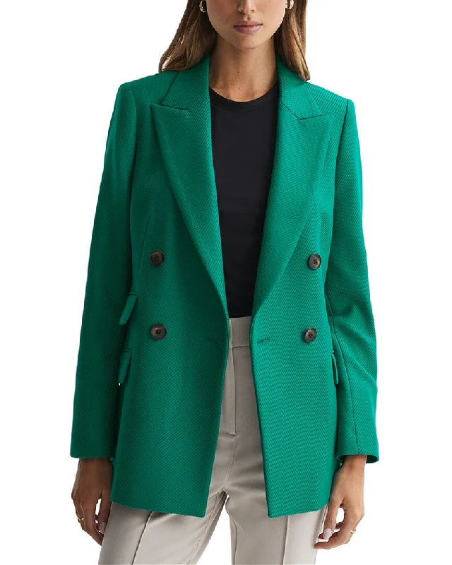 Women’s belted jackets for defined waistline -Reiss Logan Wool-Blend Blazer