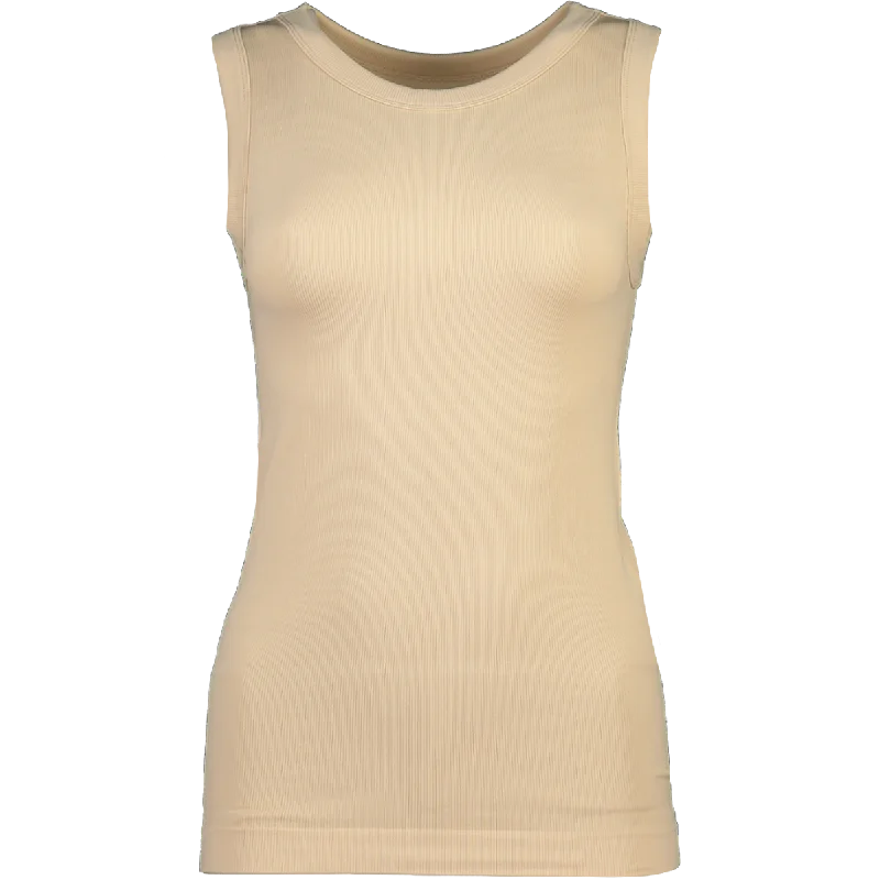 Women’s sheer tops for trendy fashion -Plain Core Vest