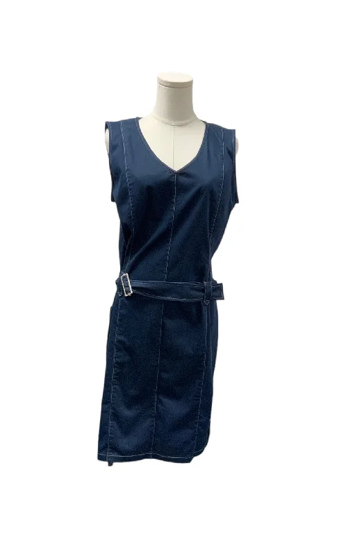 Women’s casual dresses for everyday wear -Ann Taylor Loft Blue Belted Dress 14