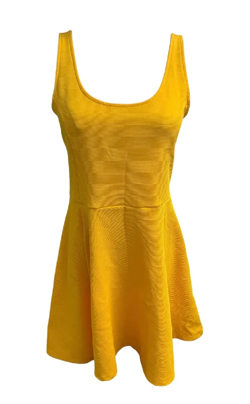 Women’s casual midi dresses for day-to-night wear -Divided Jr. Dress Yellow 10