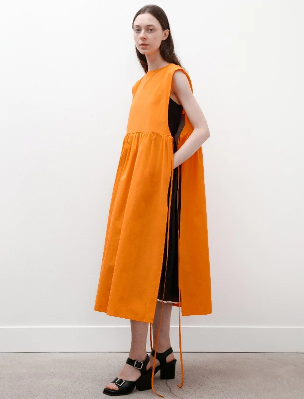 Women’s cocktail dresses for night outs -Strik Dress Orange Cotton