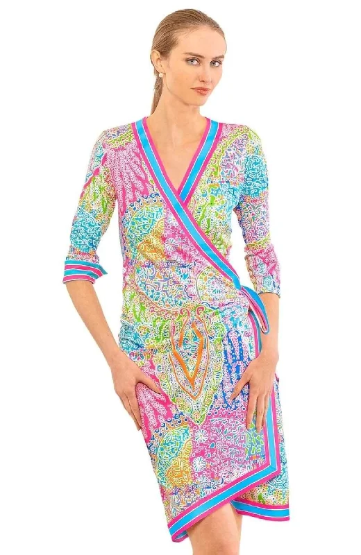 Women’s cami dresses for breezy summer days -Gretchen Scott Wrap Me Up Dress - Grand Bazaar - Brights*