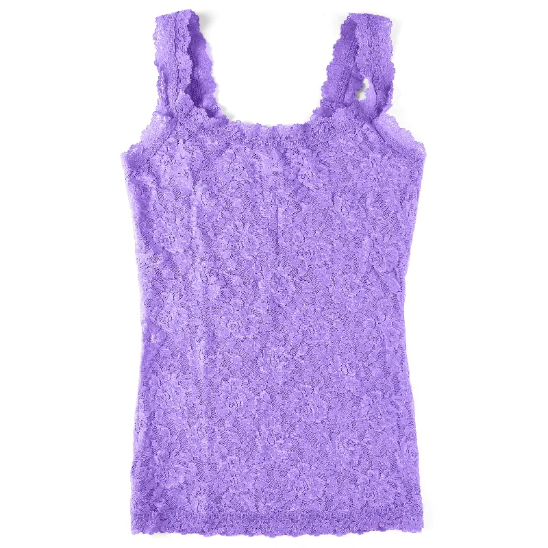 Women’s sport tops for active wear -Signature Lace Unlined Camisole | Electric Orchid