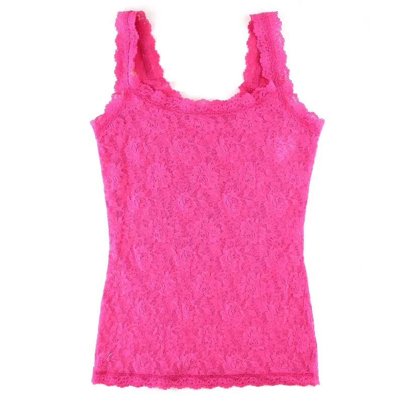 Women’s sweater tops for cozy fall looks -Signature Lace Unlined Camisole | Intuition (Pink)