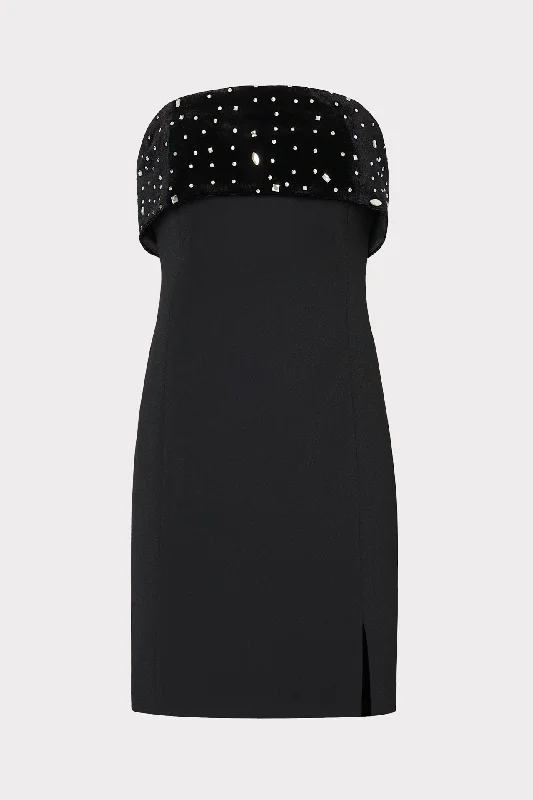 Women’s holiday dresses for festive season -Indy Crystal Embellished Mini Dress