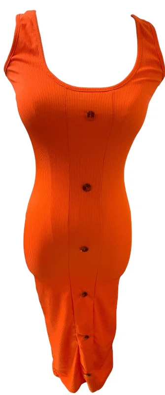 Women’s holiday dresses for festive season -Jr Pretty Little Things Orange Dress S