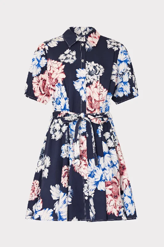 Women’s floral print dresses for cheerful style -Juni Printed Poplin Mini Dress