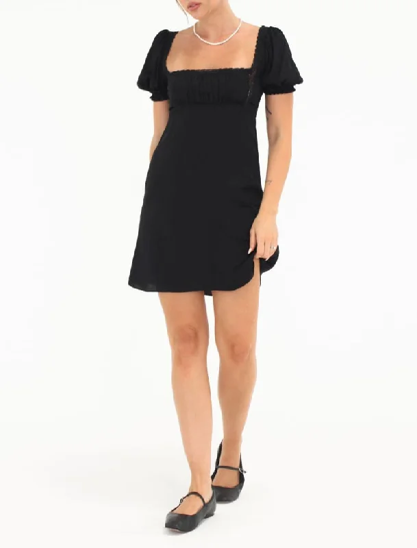 Women’s shift dresses for office-to-evening look -Napa Valley Mini Dress | Black