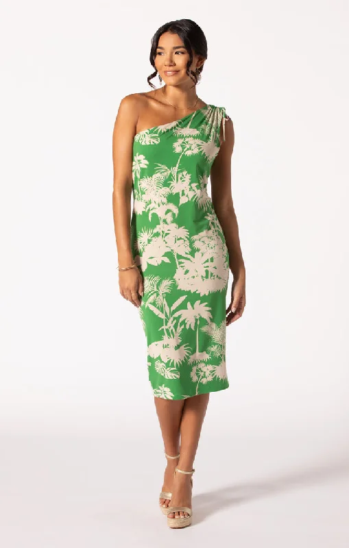 Women’s ruffled sleeve dresses for feminine touch -Tori Richard Botanical Garden Keilani Dress - Palm